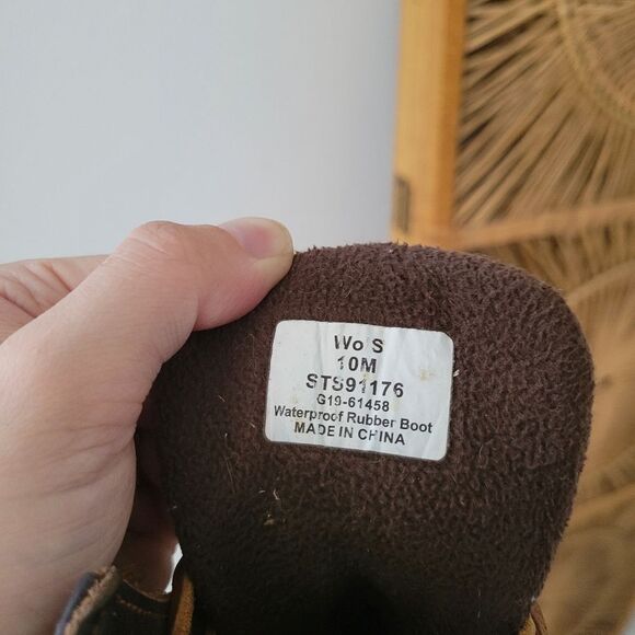 Sperry Topsider Saltwater Waterproof Leather Duck Boot Brown 10M - Picture 12 of 12